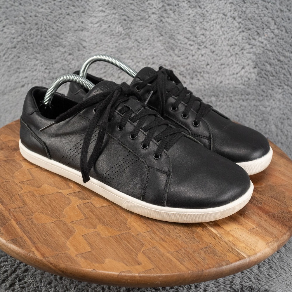 Xero Shoes Dillon Barefoot Leather Sneakers Men's Black  Lace-Up Low Top - 9.5